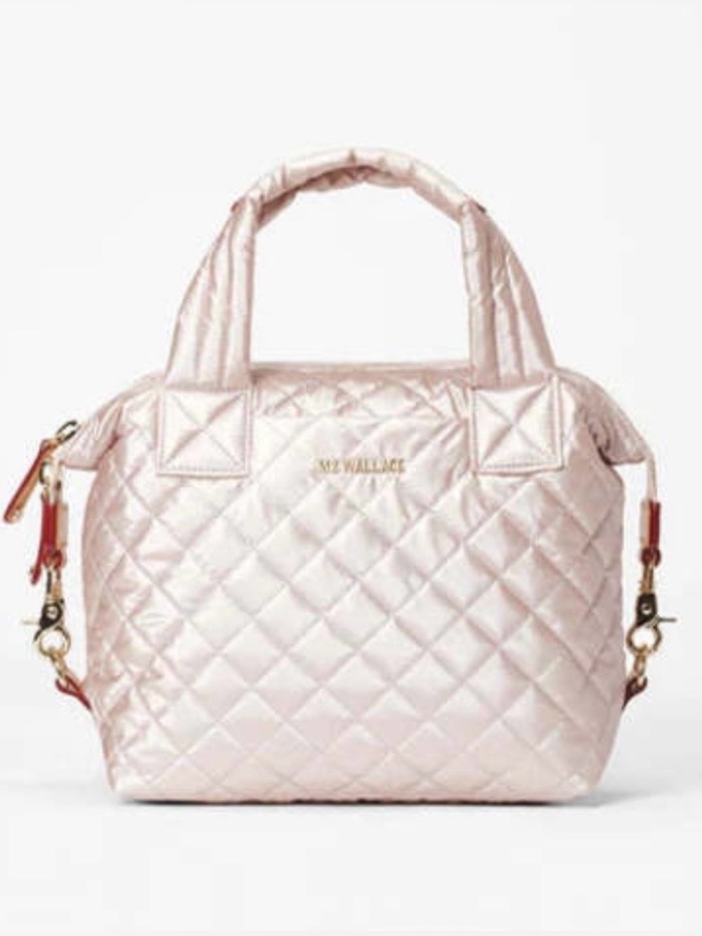 🤍New MZ Wallace Small Sutton Deluxe Tote w/pouch in Pale Rose Gold (Exclusive)